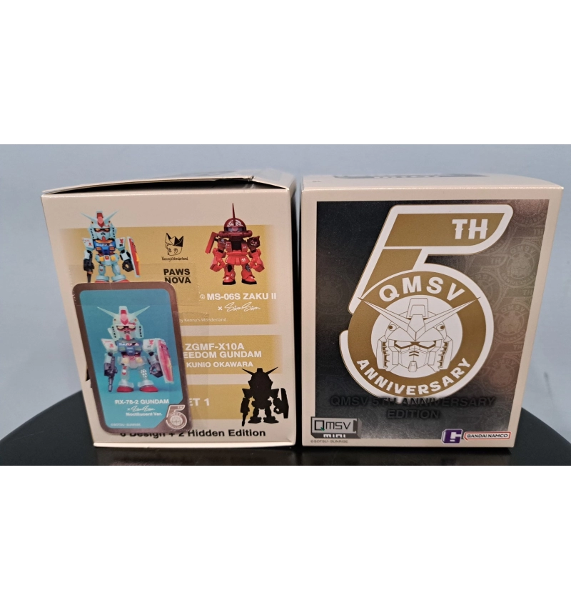 QMSV 迷你鋼彈盲盒 5週年 藝術家彩繪版 RX-78(彩透)