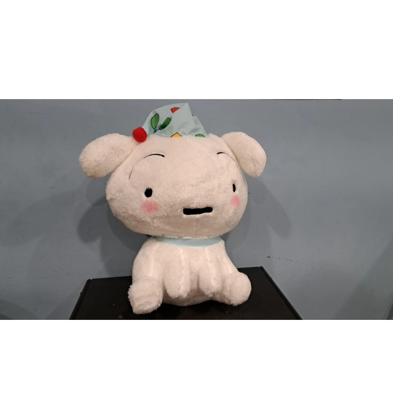 蠟筆小新 小白絨毛玩偶~大家一起開睡衣派對囉~