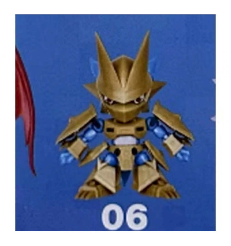 PLABKO 數碼寶貝大冒險 盲盒VOL.2 6金甲龍獸(珠光色)